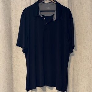 Source Unknown Black Men's Polo Shirt with Contrast Collar